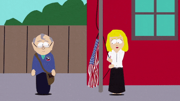 raising the flag teachers GIF by South Park 