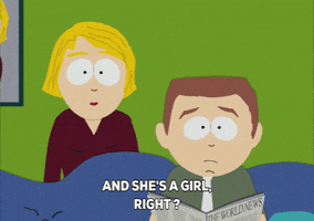 girl sitting GIF by South Park 