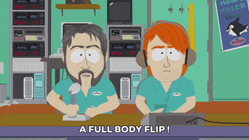 announcers commenting GIF by South Park 