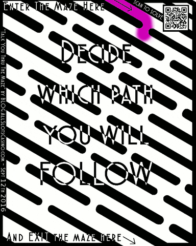 yanitofreminoshi maze talk it out maze solution maze poem GIF