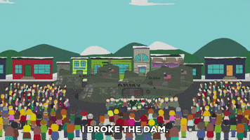 crowd speaker GIF by South Park 