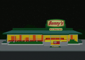 restaurant benny's GIF by South Park 