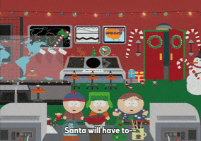 eric cartman santa GIF by South Park 