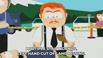 police stabbing GIF by South Park 