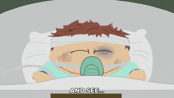 eric cartman pain GIF by South Park 