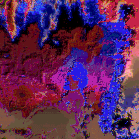 kadavre pixel trippy abstract motion GIF