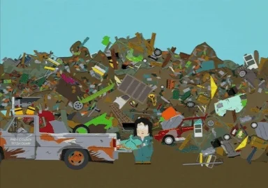 trash dump GIF by South Park