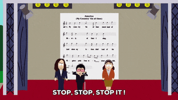 stage demanding GIF by South Park 