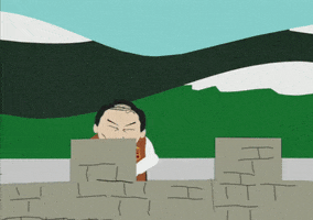 chinese wall GIF by South Park 