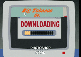 photoshop downloading GIF by South Park 