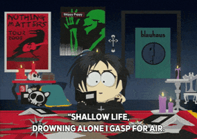 goth poster GIF by South Park 