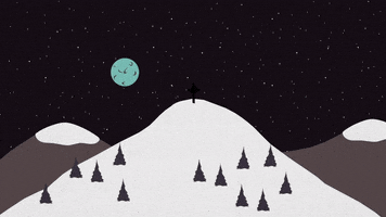snow trees GIF by South Park 