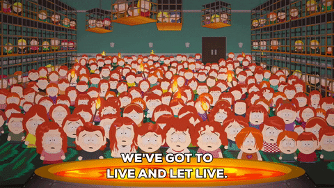 Gathering Live And Let Live GIF by South Park  - Find & Share on GIPHY