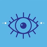 Blinking Evil Eye GIF by Christina Lu