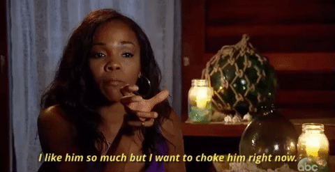 I Like Him So Much But I Want To Choke Him Right Now Season 21 GIF by The  Bachelor - Find & Share on GIPHY