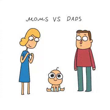 fathi maman vs. papa  une histoire rÃ©aliste sur le dÃ©veloppement de l'enfant. by smetana.tv GIF