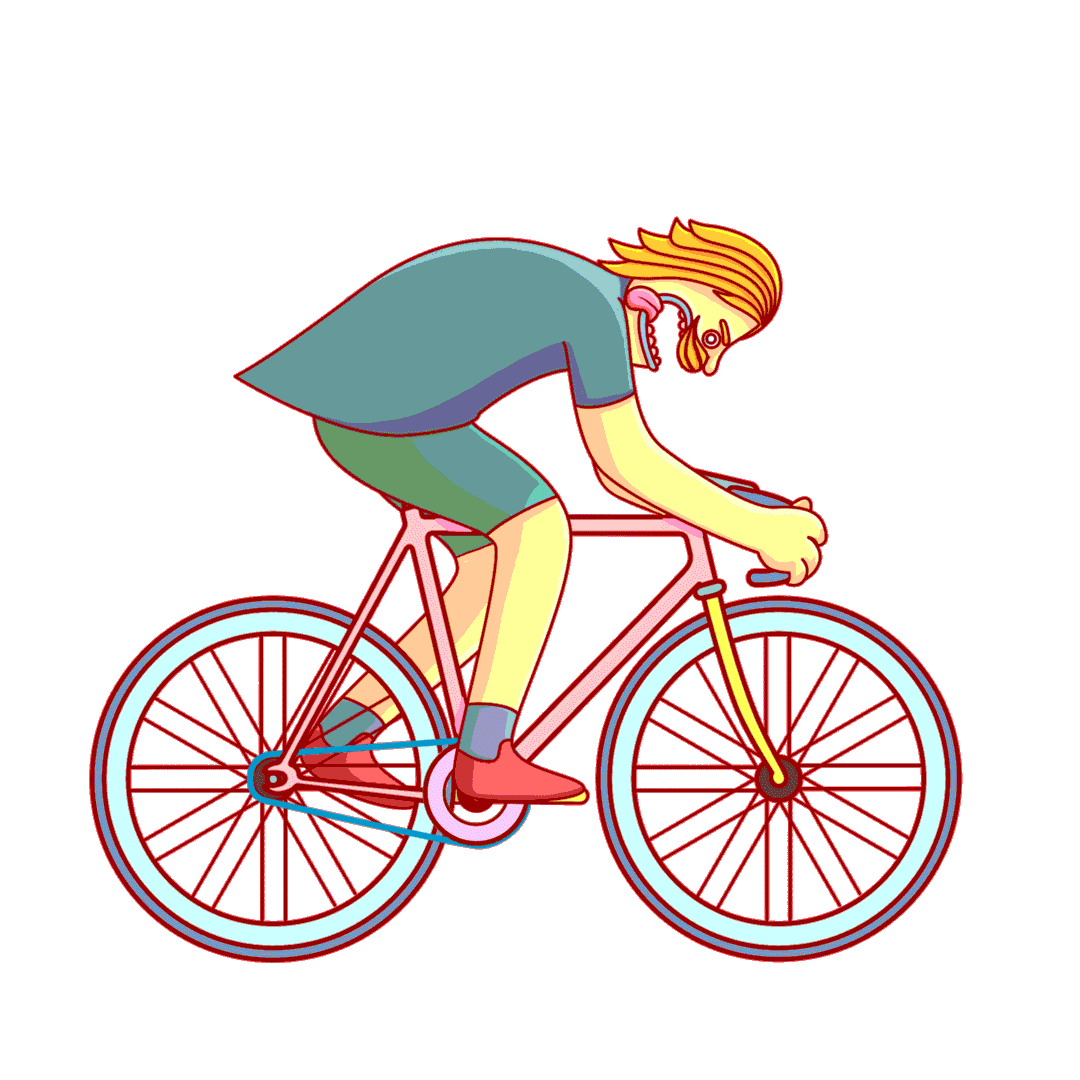 bicicletta corsa gif