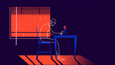 sad rain GIF by Carmel Gatchalian