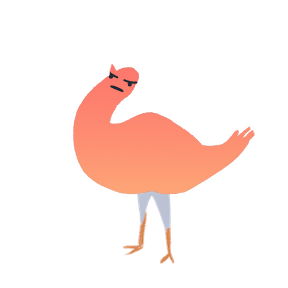 tf2newbee angery trash doves floppy trash dove Sticker