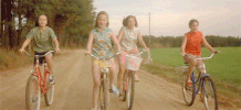anabananasplit girls cycling bicycle childhood GIF