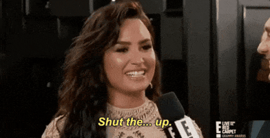 Demi Lovato Shut Up GIF by E!