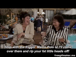 bowtiebari drop dead gorgeous marco polo fat little heads GIF