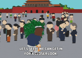 carrying plant standing around GIF by South Park 