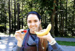 gundarsstrazdins cafe fruit banana berry GIF