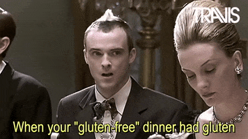 Gluten Free Reaction GIF by Travis