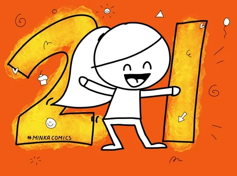 Happy Birthday GIF by Minka Comics