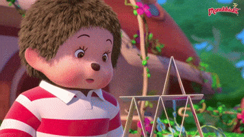 animation playing GIF by Monchhichi