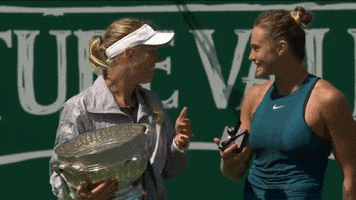 Womens Tennis Laughing GIF by WTA