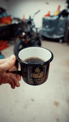 Ride Out Coffee First GIF by Concrete Surfers Motorcycle Dudes - CSMD