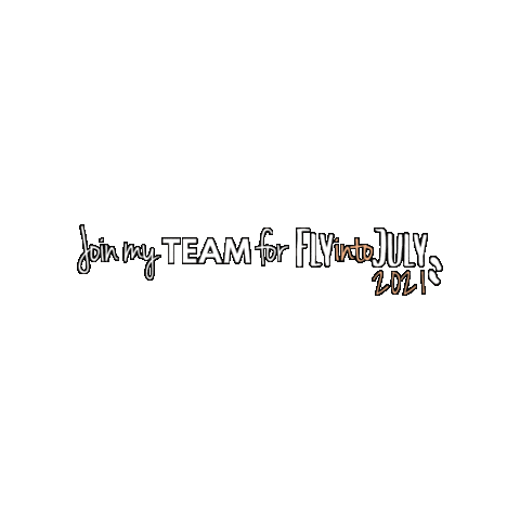 Fly into July Sticker