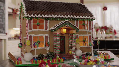 Gingerbread House Christmas GIF by Hallmark Movies & Mysteries - Find & Share on GIPHY