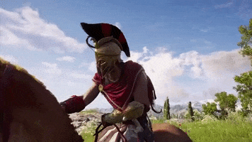 horse petting GIF by Assassin's Creed
