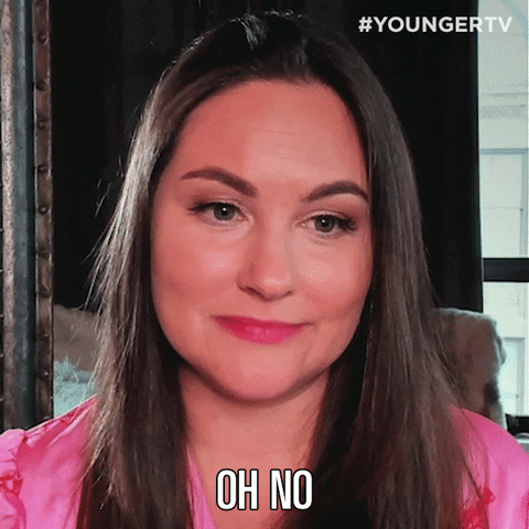 Shocked Oh No GIF by YoungerTV