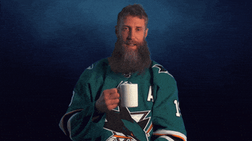 joe thornton sips tea GIF by San Jose Sharks