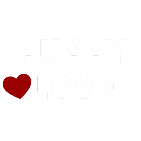 Puppy Love Hearts Sticker