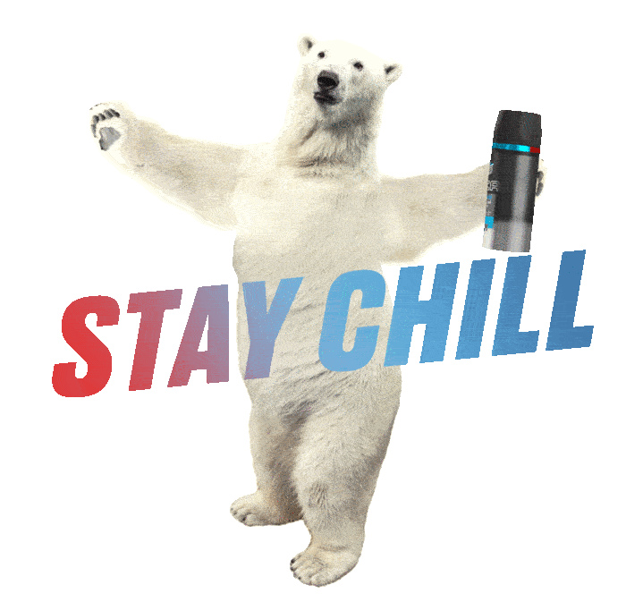 Stay Chill Polar Bear Sticker by AXE