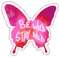 Pink Be Wild Sticker
