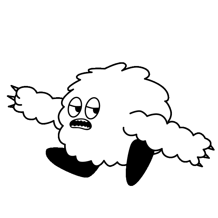 Walk 歩く Sticker by exizzleline