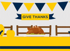 give thanks run GIF by University of Michigan