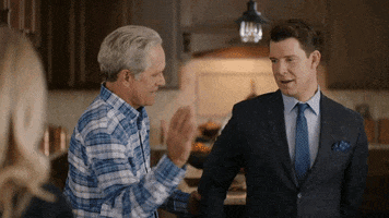 High Five Signed Sealed Delivered GIF by Hallmark Mystery