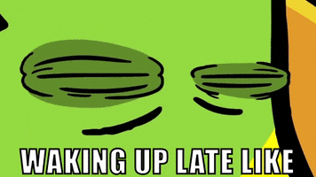 tired waking up GIF by Cartoon Hangover