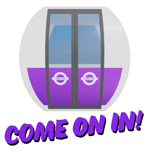 Cable Car Text Sticker by Transport for London