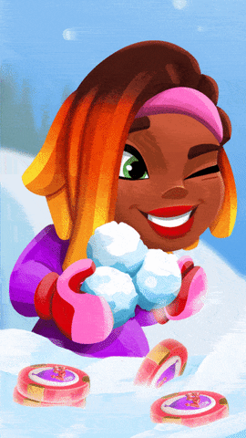 Popstories Snowballs GIF by POP! Slots Casino