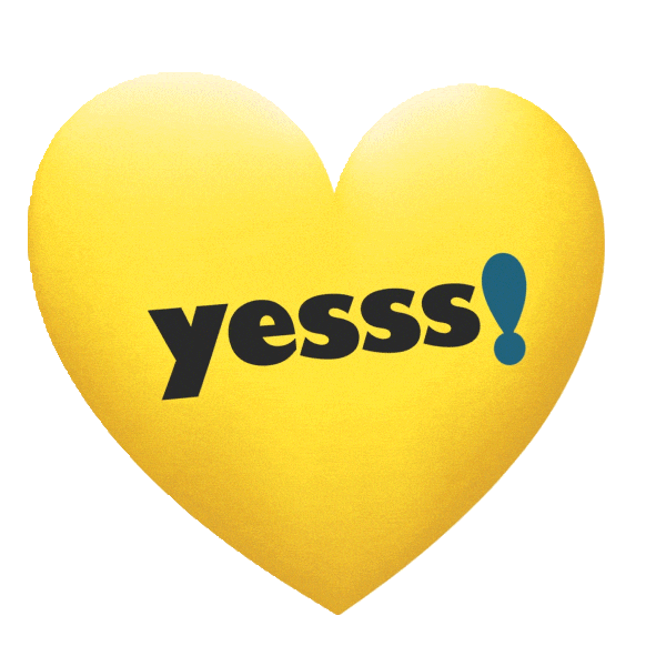 Say Yes Love Sticker by BROKKOLI Advertising Network GmbH & Co KG