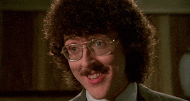 weird al yankovic stare GIF