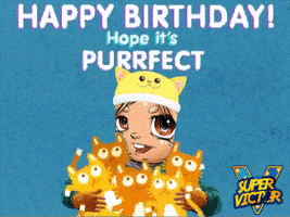 Happy Birthday Cat GIF by SuperVictor